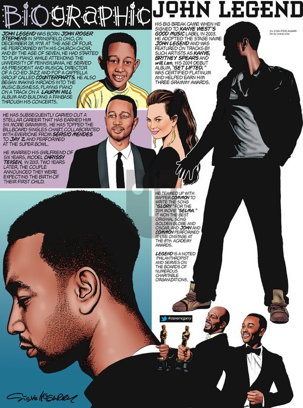 Biographic on Sunday March 6, 2016 Comic Strip