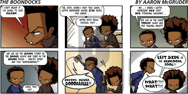 The Boondocks - Sunday March 25, 2001 Comic Strip