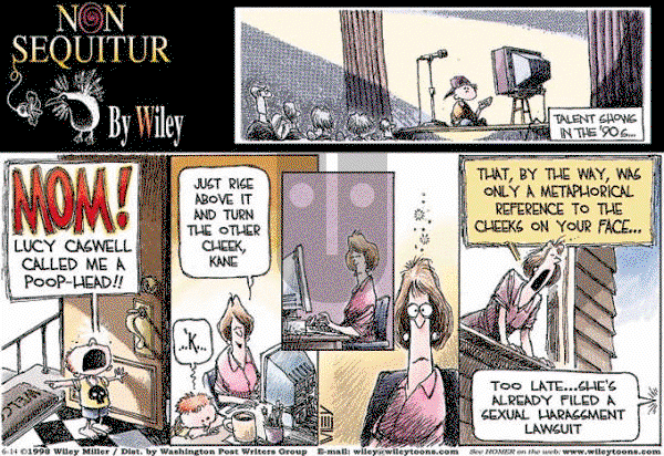 Non Sequitur on Thursday July 9, 1998 Comic Strip