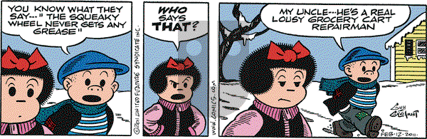 Nancy on Saturday February 12, 2011 Comic Strip