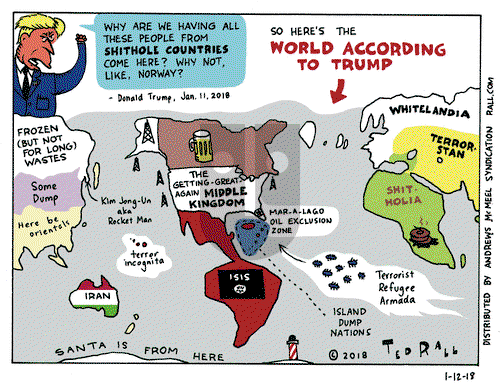 Ted Rall on Friday January 12, 2018 Comic Strip