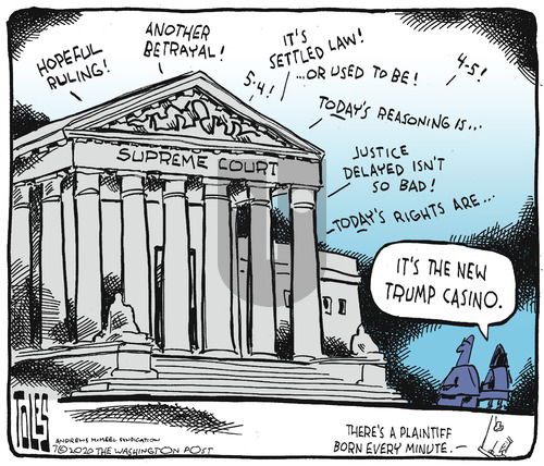 Tom Toles on Sunday July 12, 2020 Comic Strip