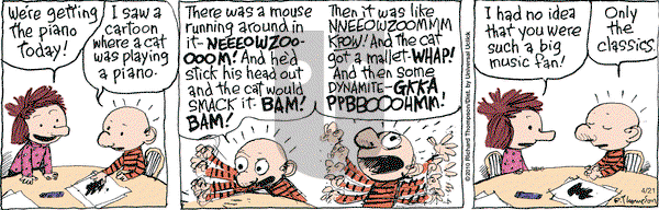 Cul de Sac on Tuesday April 21, 2015 Comic Strip