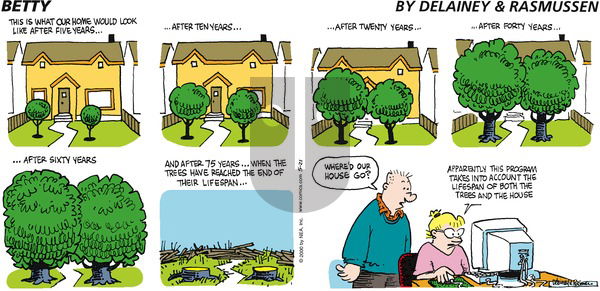 Betty on Sunday May 21, 2000 Comic Strip