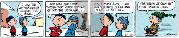 Peanuts on Friday April 21, 2000 Comic Strip