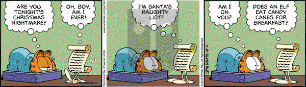 Garfield - Friday December 11, 2015 Comic Strip