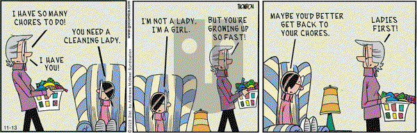 Grand Avenue on Monday November 13, 2023 Comic Strip
