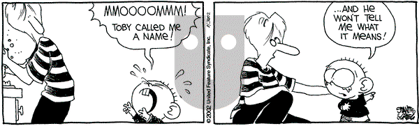 The Buckets on Friday August 30, 2002 Comic Strip