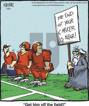 In the Bleachers on Friday November 14, 2014 Comic Strip