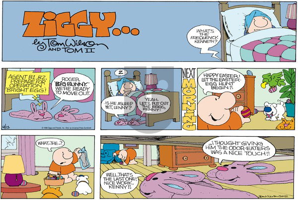 Ziggy on Sunday April 12, 1998 Comic Strip