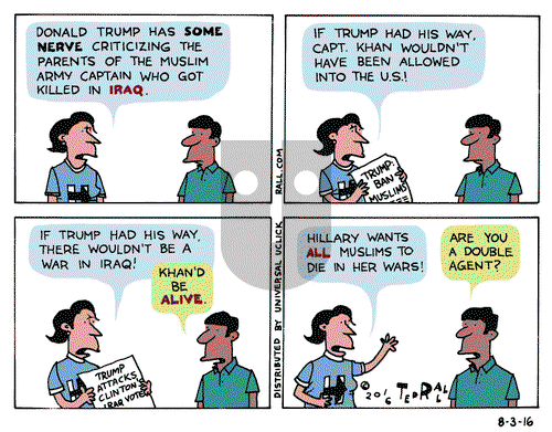 Ted Rall on Wednesday August 3, 2016 Comic Strip