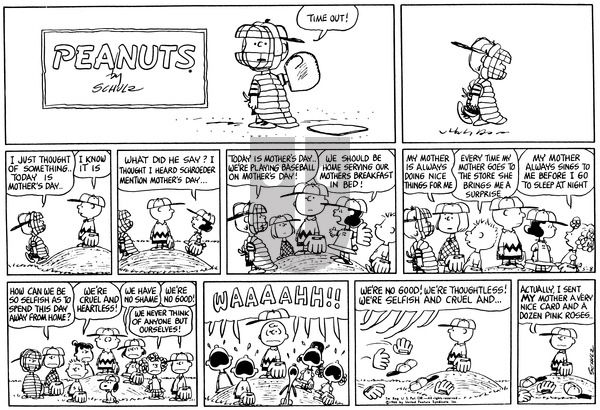 Peanuts on Sunday May 8, 1966 Comic Strip
