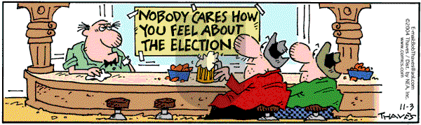 Frank and Ernest - Wednesday November 3, 2004 Comic Strip