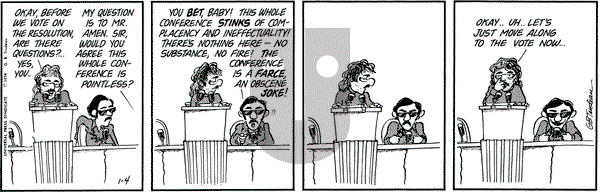 Doonesbury on Friday January 4, 1974 Comic Strip