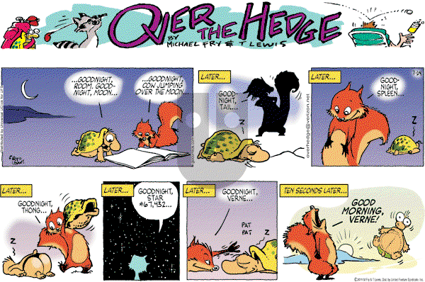 Over the Hedge on Sunday July 24, 2011 Comic Strip