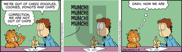Garfield - Thursday November 9, 2023 Comic Strip