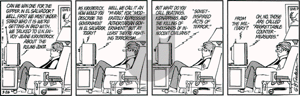 Doonesbury on Thursday March 26, 1981 Comic Strip
