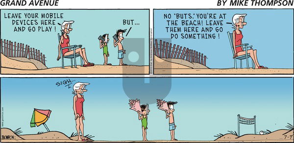 Grand Avenue on Sunday July 7, 2019 Comic Strip