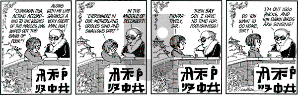 Doonesbury on Tuesday December 21, 1976 Comic Strip