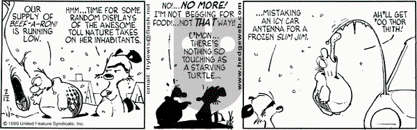 Over the Hedge on Friday February 12, 1999 Comic Strip