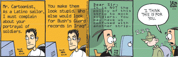 La Cucaracha on Saturday March 25, 2006 Comic Strip