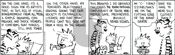 Calvin and Hobbes - Thursday November 1, 1990 Comic Strip