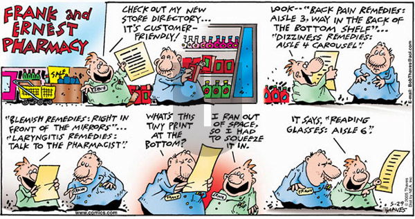 Frank and Ernest on Sunday May 29, 2005 Comic Strip