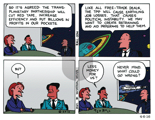 Ted Rall on Wednesday April 6, 2016 Comic Strip
