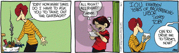 The Buckets on Saturday January 8, 2011 Comic Strip