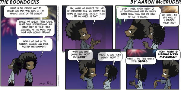 The Boondocks on Sunday July 4, 2004 Comic Strip