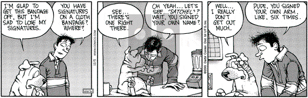 Get Fuzzy on Friday December 28, 2001 Comic Strip