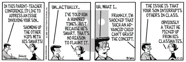 Grand Avenue on Wednesday October 25, 2006 Comic Strip