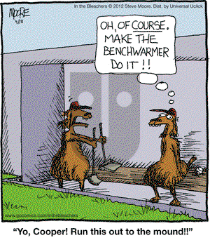 In the Bleachers on Wednesday April 18, 2012 Comic Strip