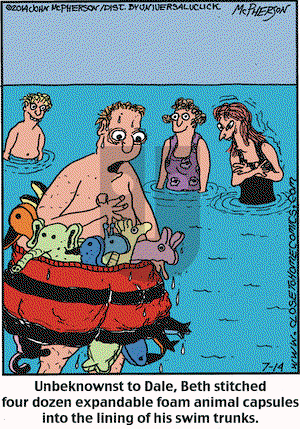 Close to Home on Monday July 14, 2014 Comic Strip