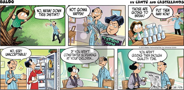 Baldo on Sunday July 5, 2015 Comic Strip