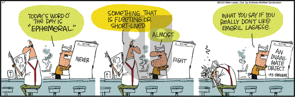 Mike du Jour on Monday April 7, 2025 Comic Strip
