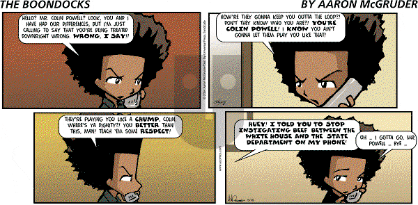 The Boondocks on Sunday December 18, 2011 Comic Strip
