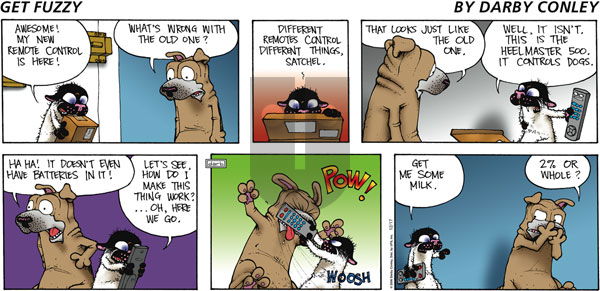 Get Fuzzy on Monday February 12, 2007 Comic Strip