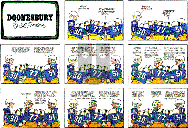 Doonesbury on Sunday November 30, 1980 Comic Strip