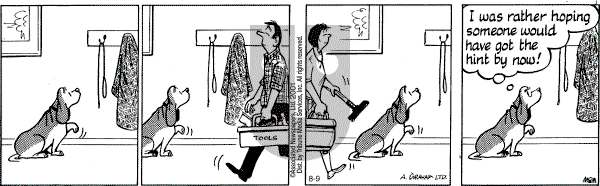 Fred Basset on Monday October 8, 2001 Comic Strip