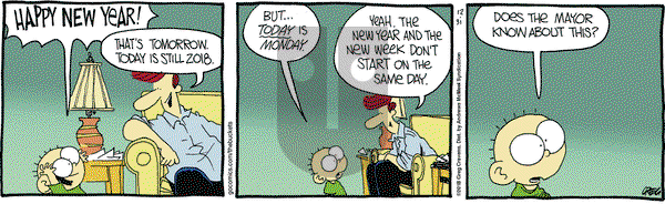 The Buckets on Monday December 31, 2018 Comic Strip