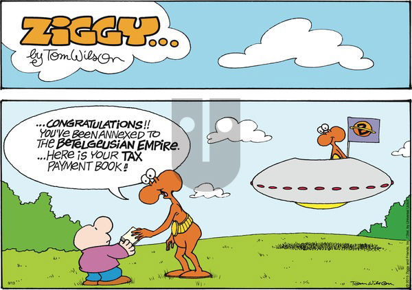 Ziggy on Sunday September 13, 2015 Comic Strip