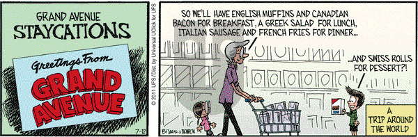 Grand Avenue on Tuesday July 12, 2011 Comic Strip