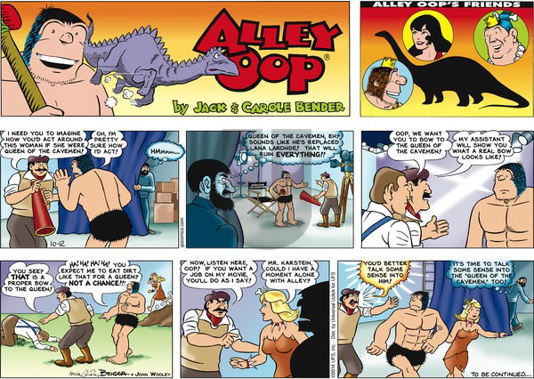 Alley Oop on Sunday October 12, 2014 Comic Strip