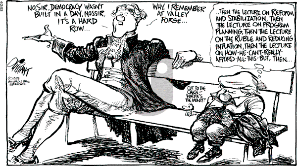 Pat Oliphant - Friday April 2, 1993 Comic Strip