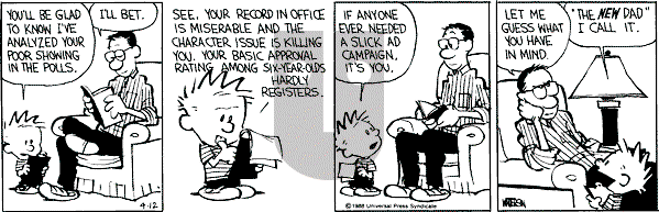 Calvin and Hobbes - Tuesday April 12, 1988 Comic Strip