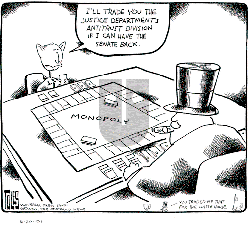 Tom Toles on Wednesday June 20, 2001 Comic Strip
