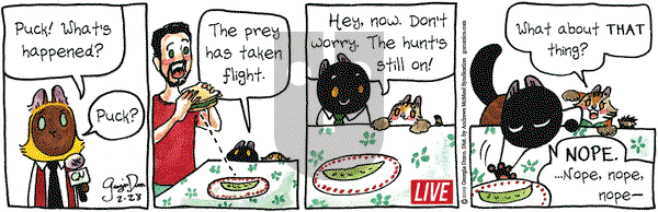 Breaking Cat News on Thursday February 28, 2019 Comic Strip