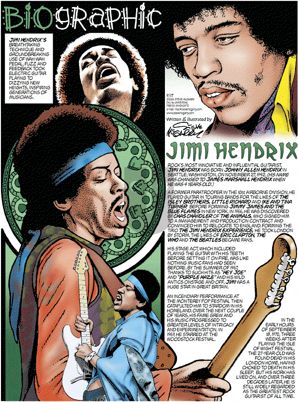 Biographic on Sunday September 17, 2006 Comic Strip