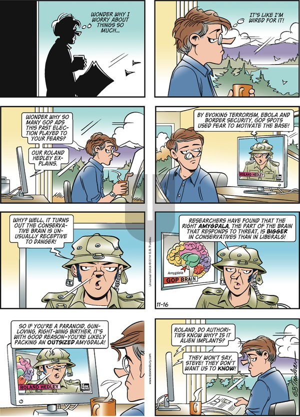 Doonesbury on Sunday November 16, 2014 Comic Strip